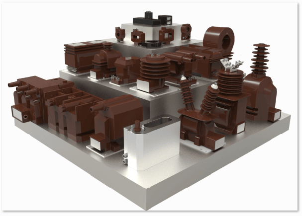 محول تيار منخفض الجهد بتردد مقنن 50/60 هرتز بتيار ثانوي مقنن 1 أمبير